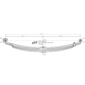 6580 рессора передняя 4-х л.