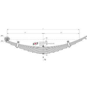 Рессора передняя для прицепа 2ПТС-4 887Б 10 листов