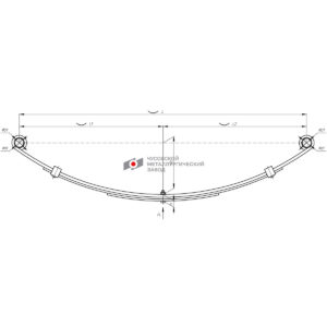 Прицеп-450903TR-2912012-10 рессора 3-х л.