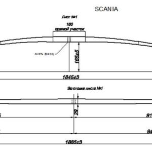 SCANIA  лист №1 передний 1377670 90116001