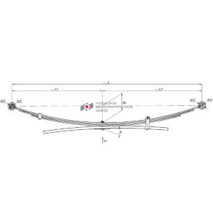 Nissan Navara рессора задняя ЧМЗ аналог (55020-EB300)