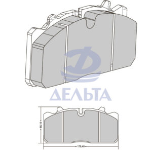 Колодки тормозные, комплект WVA 29088- WBR STD 55565 Man 10253- L2000 Series