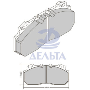 WuberTech колодки тормозные (комплект), WVA 29090