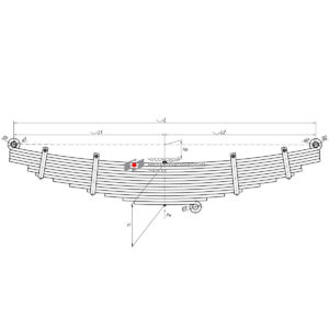 Тонар рессора 14-ти листовая аналог BPW