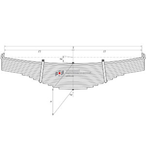 Тонар рессора 18-ти листовая  24146 аналог BPW