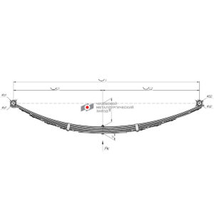 МОСКВИЧ-408 рессора задняя усиленная 7л.