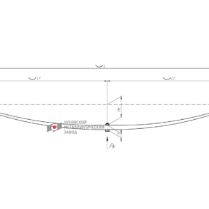 IVECO Daily Panel Van рессора задняя 1 листовая, аналог 5840700, 504083608, 504083610