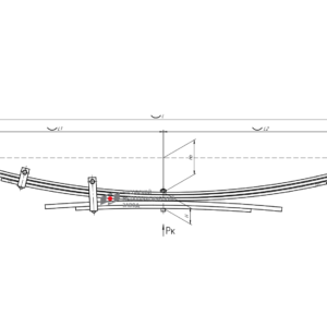 Рессора задняя для Toyota Hilux аналог 482100K530 5 листов с 2015г.в.