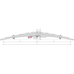 901406KZ рессора задняя доп. 5425