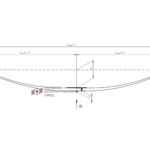 Ford Transit Рессора задняя 1 листовая  аналог 1721784, 1684754, 1512411, 1478217, 1388233, 1386490