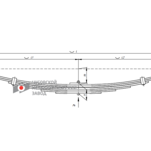 ISUZU NMR 85 Рессора передняя 6 листов аналог 8980015330