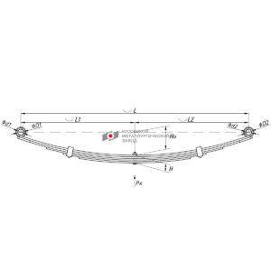 BAW передняя 5 л. с/ш (1-тн) аналог 2902N010A03  для шасси 33463