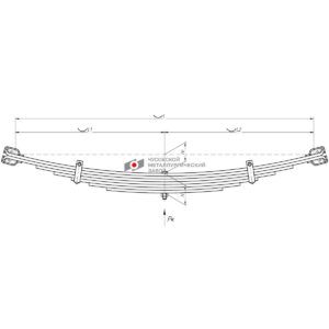 КРАЗ-214 рессора передняя 7листовая (Т-150)