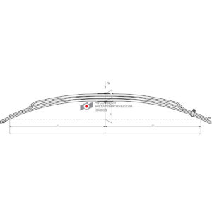 МАЗ-64222 рессора передняя 3-х листовая