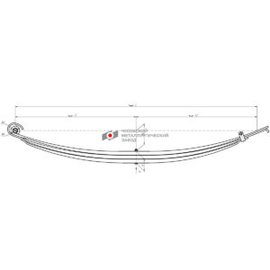 6522 Рессора передняя для КамАЗ 6522 3 листа