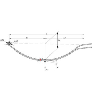 Рессора 450602AL-2912012-10 2-х л. с втулкой