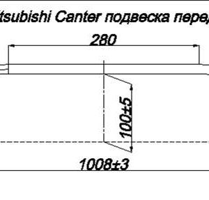 MITSUBISHI CANTER лист рессоры (Пермь)