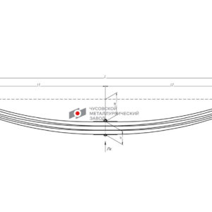 902703KZ Рессора передняя 3 листа КамАЗ 6580