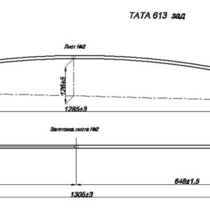 ТАТА 613 2л. рессоры задний