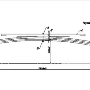TOYOTA TUNDRA 3 лист  задней рессоры