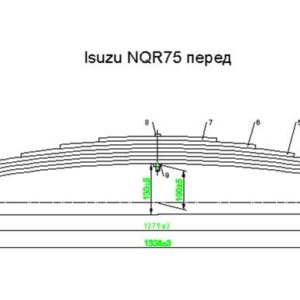 ISUZU NQR 75 рессора передняя в сборе