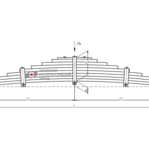 901809KZ  рессора задняя ПП 9-ти лист.  аналог 55111 ЧМЗ