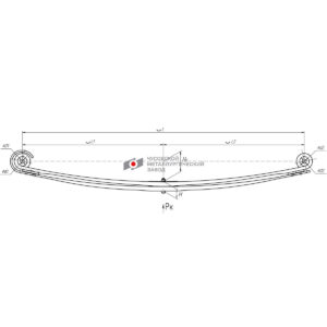 Mercedes ACTROS рессора передняя 2л. с/б аналог 0003200202 / 3753201002