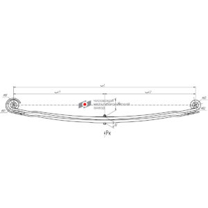 Mercedes ACTROS, Atego, Axor рессора передняя 2л. с/б аналог 0003200102 / 3753201702