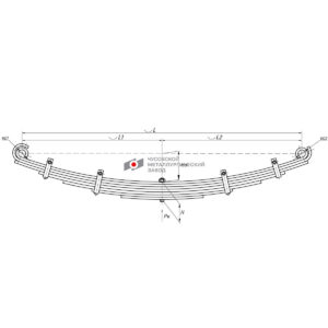 DAEWOO рессора передняя 7л. 901207DW-2902012 аналог