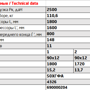 901211KZ рессора задняя 11-л аналог 4326-2912012 ЧМЗ