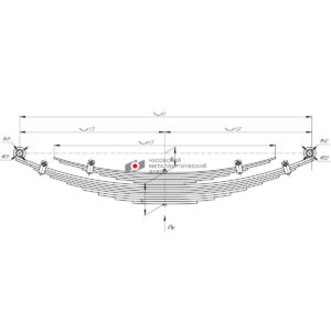 BAW задняя 16 л. (1,3 тн) аналог BP10442951211, BP10442950021 шасси 33462