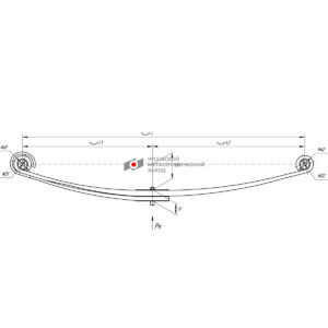 Freightliner рессора передняя 2л. аналог A16-14898-000