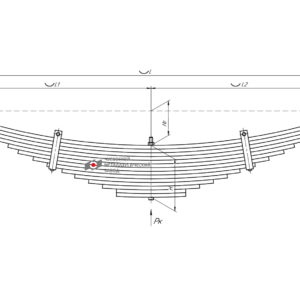 Shaanxi рессора передняя левая 901614SH-2902012-10. аналог DZ9118529001