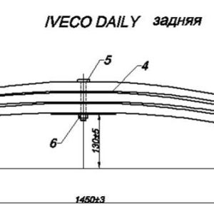 Iveco Daily рессора задняя 500377692