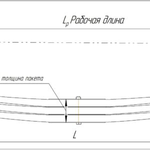 Рессора передняя для КАМАЗ 3 листовая NPF